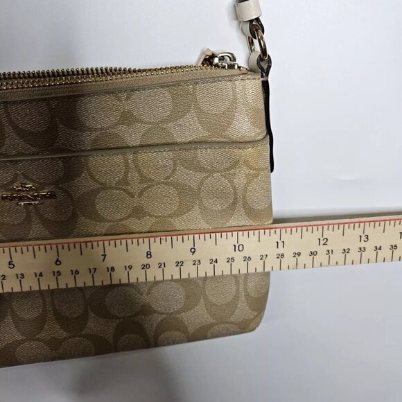 Coach F58316 Signature POP Crossbody East/West Leather Handbag - Picture 9 of 10